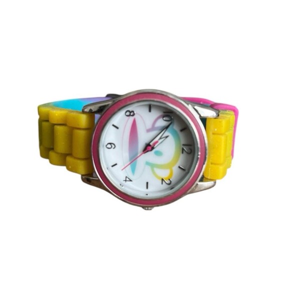 Vintage Paul Frank Monkey Watch Rainbow Silicone Band Unisex Paul012 New Battery - Picture 5 of 6